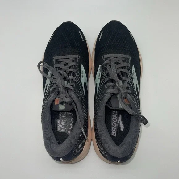 Brooks Sneakers Womens 9 Ghost 14 1203561B026 Black‎ Running Athletic Gym Shoes - Picture 3 of 8